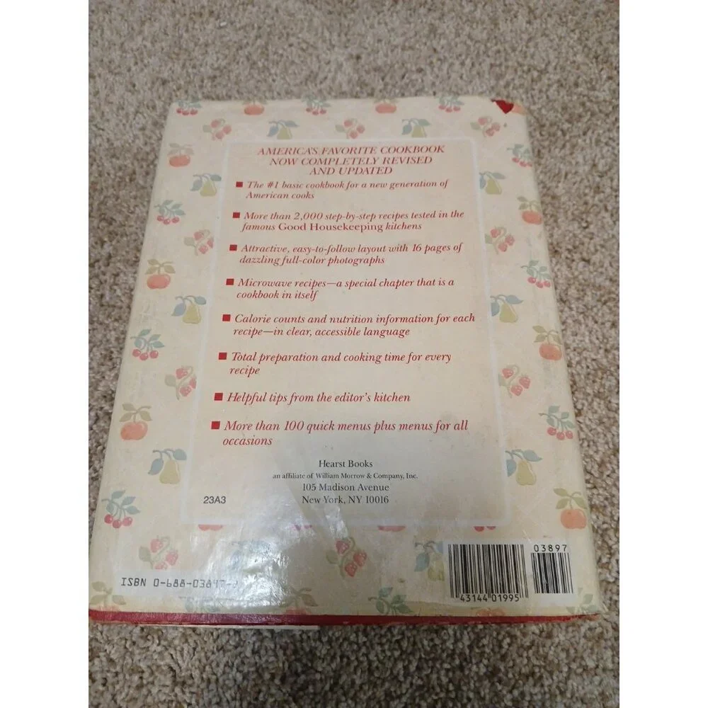 The New Good‎ Housekeeping Cookbook 1986 HC DJ, Red Cover, First Edition USA Vtg